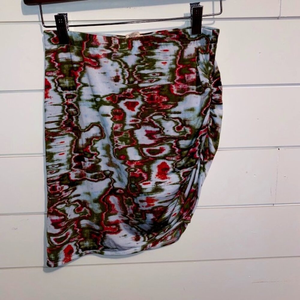 Open Edit Tie Dye  High-Slit Skort (XS) Stretchy Comfy